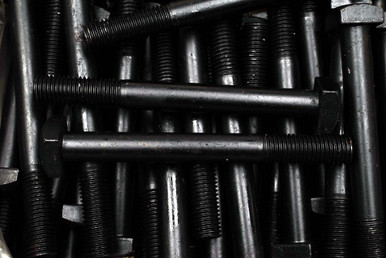 6 Boulons à Tête Carrée 3/4-10 X 12 Pouces - Acier Brut A307 - Tête De 1-1/8 Pouce