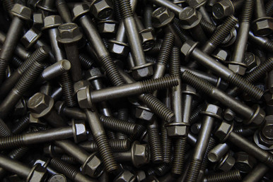 100) Grade 8 Hex Head Flange Bolts 3/8-16 x 1-1/4 Cap Screw