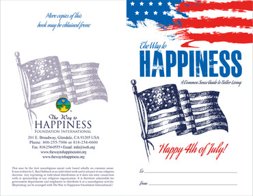 The Way to Happiness – American Flag Drawing Cover