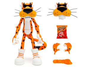 Chester Cheetah 5.5" Figure with Accessories and Alternate Head and Hands "Cheetos Crunchy" model b F977-34048 Chester Cheetah 5.5" Figure with Accessories and Alternate Head and Hands "Cheetos Crunchy" model b F977-34048