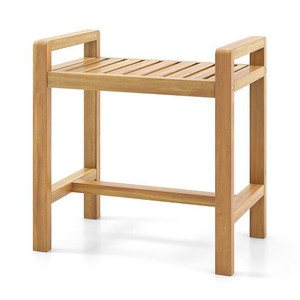 Teak Wood Shower Bench for Inside Shower Shaving Legs B593-JV12443 Teak Wood Shower Bench for Inside Shower Shaving Legs B593-JV12443