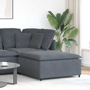 Modular Sofa Dark Grey Velvet (100% polyester), Metal, Foam A949-4104490  Modular Sofa Dark Grey Velvet (100% polyester), Metal, Foam A949-4104490