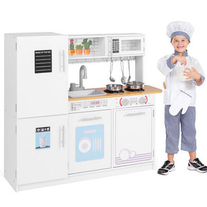 Toddler Pretend Play Kitchen Toy with Stove for 3+ Boys and Girls-White - Color: White D681-TP10224WH Toddler Pretend Play Kitchen Toy with Stove for 3+ Boys and Girls-White - Color: White D681-TP10224WH
