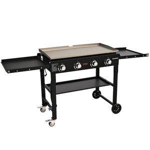 Commercial Griddle on Cart, 36" Heavy Duty Manual Flat Top Griddle, Outdoor Cooking Station with S E415-HWTCXRQBL2BU9BA38V0  Commercial Griddle on Cart, 36" Heavy Duty Manual Flat Top Griddle, Outdoor Cooking Station with S E415-HWTCXRQBL2BU9BA38V0