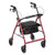 Rollator 4-Wheel with Pouch & Padded Seat  Red - Drive B731-11043A Rollator 4-Wheel with Pouch & Padded Seat  Red - Drive B731-11043A