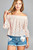 Women's 3/4 Three Quarter Long Sleeve Off Shoulder Floral Lace Top T396-MM3143-WHT-S Women's 3/4 Three Quarter Long Sleeve Off Shoulder Floral Lace Top T396-MM3143-WHT-S