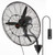 Wall-Mount Misting Fan, 24 Inch, 3-speed High Velocity Max. 7000 CFM, Waterproof Oscillating Indus E415-GYBGSFSYCSS24BCVOV1  Wall-Mount Misting Fan, 24 Inch, 3-speed High Velocity Max. 7000 CFM, Waterproof Oscillating Indus E415-GYBGSFSYCSS24BCVOV1