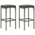 Bar Set Grey PE rattan, steel, solid acacia wood A949-313474  Bar Set Grey PE rattan, steel, solid acacia wood A949-313474
