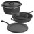 MegaChef Pre-Seasoned Cast Iron 5-Piece Kitchen Cookware Set, Pots and Pans D970-MCCI-440 MegaChef Pre-Seasoned Cast Iron 5-Piece Kitchen Cookware Set, Pots and Pans D970-MCCI-440