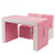Multi-functional Kids Sofa Table Chair Set-Pink - Color: Pink D681-HW58620PI Multi-functional Kids Sofa Table Chair Set-Pink - Color: Pink D681-HW58620PI