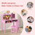 Kids Desk and Chair Set with Hutch and Bulletin Board for 3+ Kids-Pink B593-HY10123 Kids Desk and Chair Set with Hutch and Bulletin Board for 3+ Kids-Pink B593-HY10123