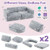 10 Pieces Modular Kids Play Couch Sectional Sofa Glow in the Dark-Gray - Color: Gray D681-HV10580HS 10 Pieces Modular Kids Play Couch Sectional Sofa Glow in the Dark-Gray - Color: Gray D681-HV10580HS