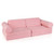 8 Pieces Kids Play Couch Foam Building Fort Play Set with Suede Cover-Pink - Color: Pink D681-HV10435-1 8 Pieces Kids Play Couch Foam Building Fort Play Set with Suede Cover-Pink - Color: Pink D681-HV10435-1