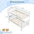 Twin Over Twin Bunk Bed with Ladder and Full-length Guardrails-Natural B593-HU10988+ Twin Over Twin Bunk Bed with Ladder and Full-length Guardrails-Natural B593-HU10988+