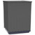 Planter Set of 2 Black Polypropylene 11.8x11.8x14.6 in. A949-364182  Planter Set of 2 Black Polypropylene 11.8x11.8x14.6 in. A949-364182