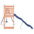 Outdoor Playset Blue, Natural Wood A949-3157034  Outdoor Playset Blue, Natural Wood A949-3157034