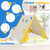 Kids Play Tent with Solid Wood Frame Holiday Birthday Gift & Toy for Boys & Girls-Yellow B593-TP10145 Kids Play Tent with Solid Wood Frame Holiday Birthday Gift & Toy for Boys & Girls-Yellow B593-TP10145