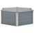 Raised Garden Bed Grey Galvanized Steel 50.8x50.8x18.1 in A949-42405  Raised Garden Bed Grey Galvanized Steel 50.8x50.8x18.1 in A949-42405