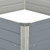 Raised Garden Bed Grey Galvanized Steel 50.8x50.8x18.1 in A949-42405  Raised Garden Bed Grey Galvanized Steel 50.8x50.8x18.1 in A949-42405