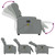 Massage Recliner Chair Light grey Polyester, metal, plywood Single A949-374130  Massage Recliner Chair Light grey Polyester, metal, plywood Single A949-374130