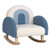 Kids Rocking Chair Children Velvet Upholstered Sofa with Solid Wood Legs-Blue - Color: Blue D681-HV10298BL Kids Rocking Chair Children Velvet Upholstered Sofa with Solid Wood Legs-Blue - Color: Blue D681-HV10298BL