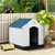 Plastic Waterproof Ventilate Pet Puppy House - Color: Blue - Size: M D681-PS7065-M Plastic Waterproof Ventilate Pet Puppy House - Color: Blue - Size: M D681-PS7065-M