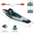 Sit-on-Top Fishing Kayak Boat With Fishing Rod Holders and Paddle-Gray - Color: Gray D681-SP37771GN Sit-on-Top Fishing Kayak Boat With Fishing Rod Holders and Paddle-Gray - Color: Gray D681-SP37771GN