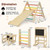 7-in-1 Toddler Climbing Toy Connected Table and Chair Set for Boys and Girls Aged 3-14 Years Old-Mu D681-TS10122CL 7-in-1 Toddler Climbing Toy Connected Table and Chair Set for Boys and Girls Aged 3-14 Years Old-Mu D681-TS10122CL
