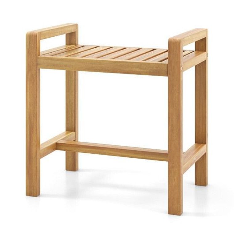 Teak Wood Shower Bench for Inside Shower Shaving Legs B593-JV12443 Teak Wood Shower Bench for Inside Shower Shaving Legs B593-JV12443