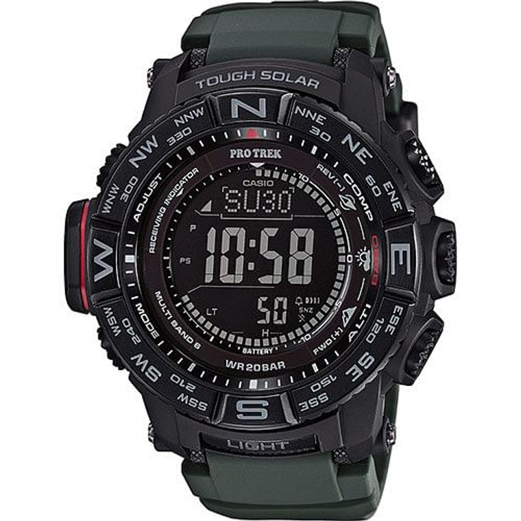 Casio Men's 'PRO TREK' Quartz Silicone Strap Casual Watch G818-PRW-3510Y-8CR Casio Men's 'PRO TREK' Quartz Silicone Strap Casual Watch G818-PRW-3510Y-8CR