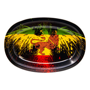 Lion of Judah Oval Metal Rolling Tray Lion of Judah Oval Metal Rolling Tray