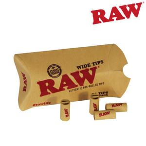 RAW Wide Pre-Rolled Tips- 21 Tips RAW Wide Pre-Rolled Tips- 21 Tips