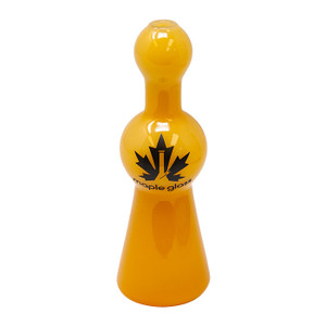 Maple Glass Chillum - Jade Yellow 4" Maple Glass Chillum - Jade Yellow 4"