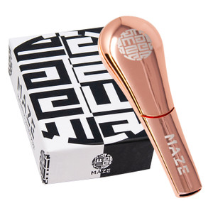 Maze Metal Smoking Pipes - Rose Gold 4" Maze Metal Smoking Pipes - Rose Gold 4"