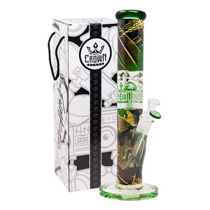 Crown Glass Straight Tree Percolator -Green Skyscrapers 14" Crown Glass Straight Tree Percolator -Green Skyscrapers 14"
