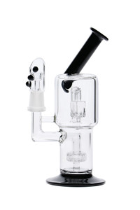 Nice Glass Bongs Percolator Rig - Pitch Black 7" Nice Glass Bongs Percolator Rig - Pitch Black 7"