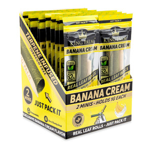 King Palm Real Leaf Rolls - Banana Cream