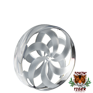 Tokin' Tiger Spinner Disc Carb Cap - 30 mm Quartz Tokin' Tiger Spinner Disc Carb Cap - 30 mm Quartz