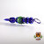 Tokin' Tiger Point & Scoop Dab Tool - Cobalt Blue & Jade 16 cm Tokin' Tiger Point & Scoop Dab Tool - Cobalt Blue & Jade 16 cm