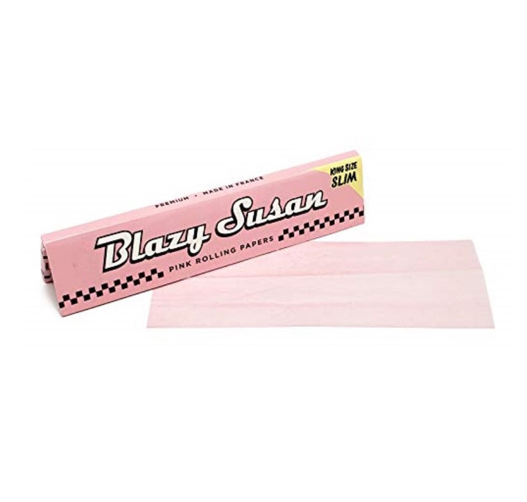 Blazy Susan Pink Rolling Paper King Size