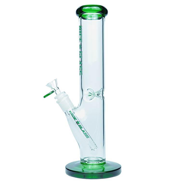 Nice Glass Straight - Jade Green 12"