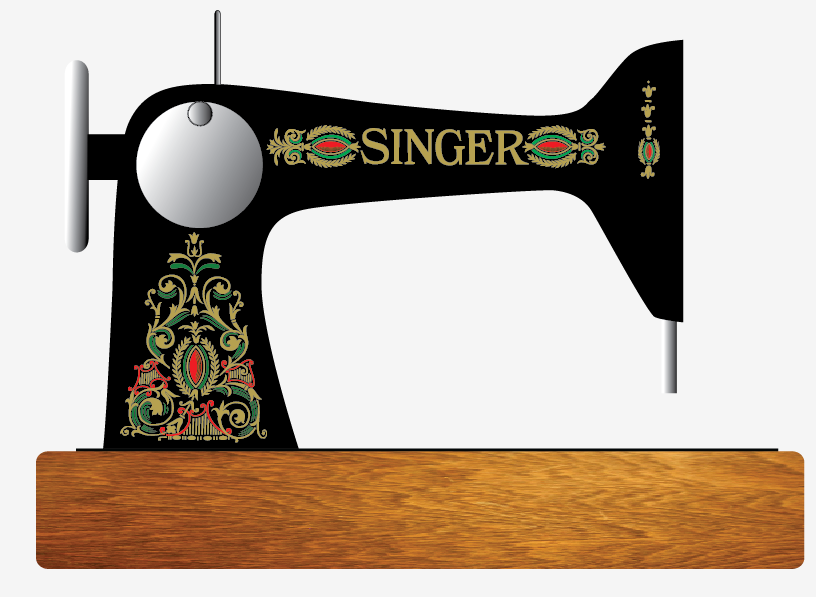 Singer 66 Sewing Machine Red Eye Style Restoration Decals MultiColor