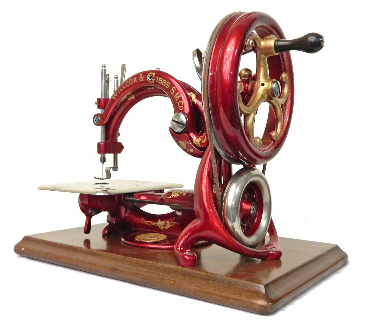 WILLCOX &GIBESミシン脚 Antique 1899, Willcox and Gibbs Sewing Machine with Case | eBay
