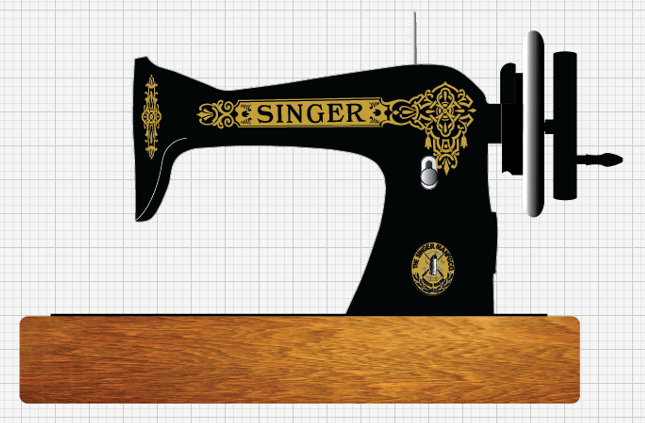 Singer Model 15 Improved Family Celtic Style  Sewing Machine Restoration Decals 