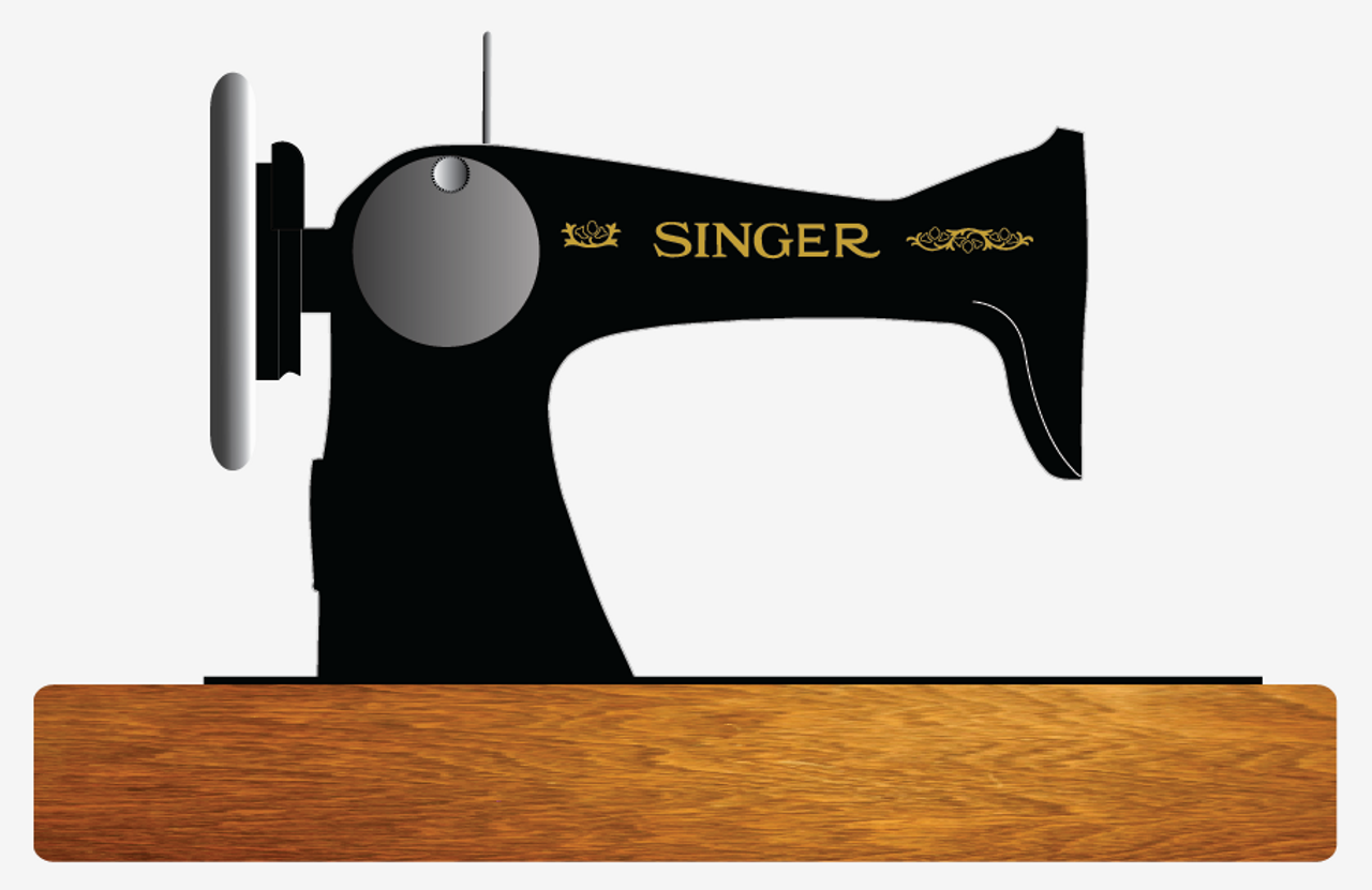 Singer Model 15 Sewing Machine Restoration Decals Silver Metallic 40701S 