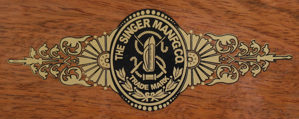 Singer Early Style Sewing Machine Bentwood Case Restoration Decal