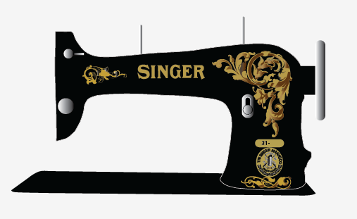 Singer 31- Monogram Decals for Commercial Restorations - Keeler Sales