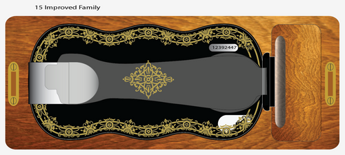 Singer Pre 15 Improved Family Restoration Decals
