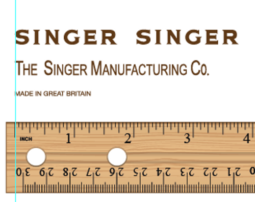 Singer 221J  Featherweight Decals for Restorations