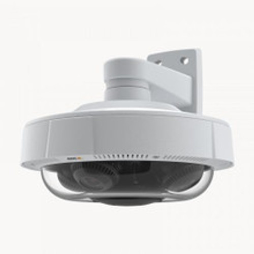 4x2 MP multidirectional camera with IR for 360° coverage, 4*2 MP at 30 fps per channel, 360° IR illumination with individually controlled LEDs, AXIS Edge Vault and TPM module, Remote zoom and focus, Edge storage with 2* microSD card slots